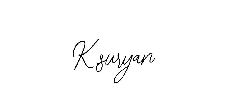 This is the best signature style for the K.suryan name. Also you like these signature font (Bearetta-2O07w). Mix name signature. K.suryan signature style 12 images and pictures png