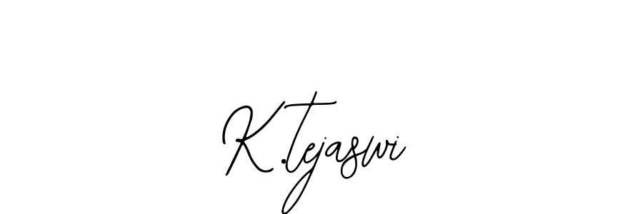 Create a beautiful signature design for name K.tejaswi. With this signature (Bearetta-2O07w) fonts, you can make a handwritten signature for free. K.tejaswi signature style 12 images and pictures png