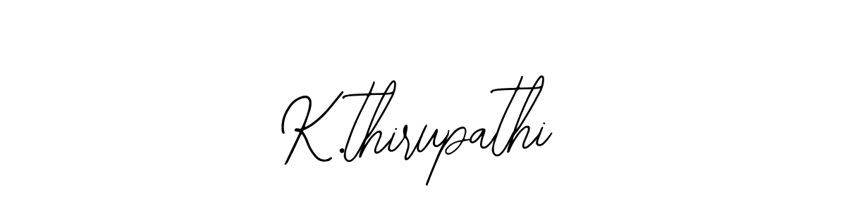 How to Draw K.thirupathi signature style? Bearetta-2O07w is a latest design signature styles for name K.thirupathi. K.thirupathi signature style 12 images and pictures png