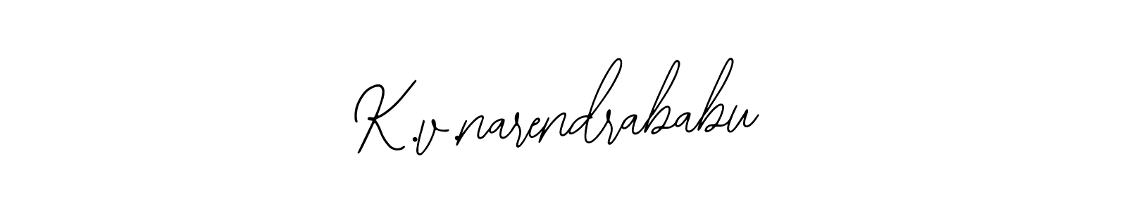 Design your own signature with our free online signature maker. With this signature software, you can create a handwritten (Bearetta-2O07w) signature for name K.v.narendrababu. K.v.narendrababu signature style 12 images and pictures png