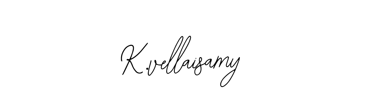 You should practise on your own different ways (Bearetta-2O07w) to write your name (K.vellaisamy) in signature. don't let someone else do it for you. K.vellaisamy signature style 12 images and pictures png