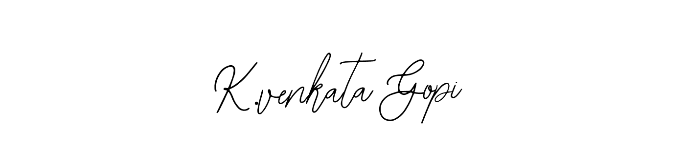 Similarly Bearetta-2O07w is the best handwritten signature design. Signature creator online .You can use it as an online autograph creator for name K.venkata Gopi. K.venkata Gopi signature style 12 images and pictures png