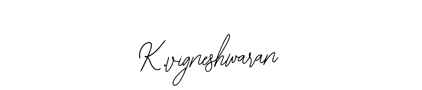 How to Draw K.vigneshwaran signature style? Bearetta-2O07w is a latest design signature styles for name K.vigneshwaran. K.vigneshwaran signature style 12 images and pictures png
