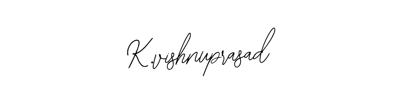 Create a beautiful signature design for name K.vishnuprasad. With this signature (Bearetta-2O07w) fonts, you can make a handwritten signature for free. K.vishnuprasad signature style 12 images and pictures png