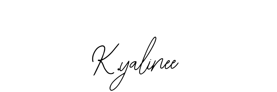 Create a beautiful signature design for name K.yalinee. With this signature (Bearetta-2O07w) fonts, you can make a handwritten signature for free. K.yalinee signature style 12 images and pictures png