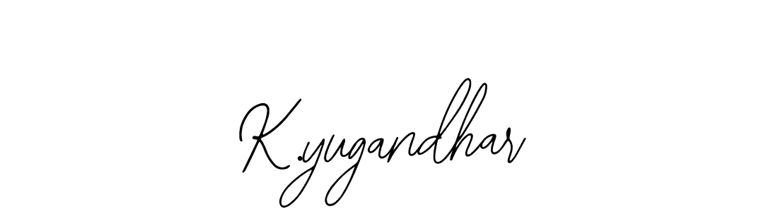 How to make K.yugandhar signature? Bearetta-2O07w is a professional autograph style. Create handwritten signature for K.yugandhar name. K.yugandhar signature style 12 images and pictures png