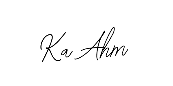 Ka Ahm stylish signature style. Best Handwritten Sign (Bearetta-2O07w) for my name. Handwritten Signature Collection Ideas for my name Ka Ahm. Ka Ahm signature style 12 images and pictures png