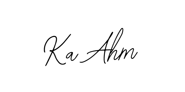 Also You can easily find your signature by using the search form. We will create Ka Ahm name handwritten signature images for you free of cost using Bearetta-2O07w sign style. Ka Ahm signature style 12 images and pictures png