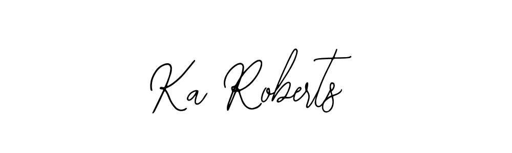 Bearetta-2O07w is a professional signature style that is perfect for those who want to add a touch of class to their signature. It is also a great choice for those who want to make their signature more unique. Get Ka Roberts name to fancy signature for free. Ka Roberts signature style 12 images and pictures png