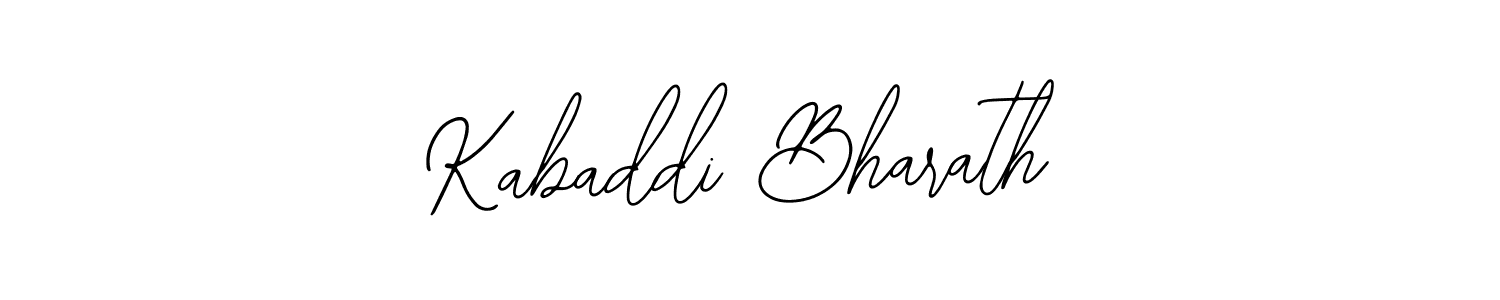 How to make Kabaddi Bharath name signature. Use Bearetta-2O07w style for creating short signs online. This is the latest handwritten sign. Kabaddi Bharath signature style 12 images and pictures png