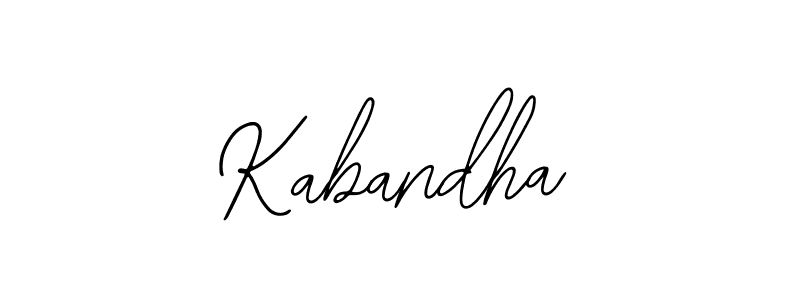 You should practise on your own different ways (Bearetta-2O07w) to write your name (Kabandha) in signature. don't let someone else do it for you. Kabandha signature style 12 images and pictures png