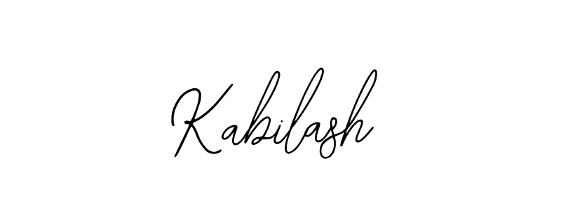 How to make Kabilash name signature. Use Bearetta-2O07w style for creating short signs online. This is the latest handwritten sign. Kabilash signature style 12 images and pictures png