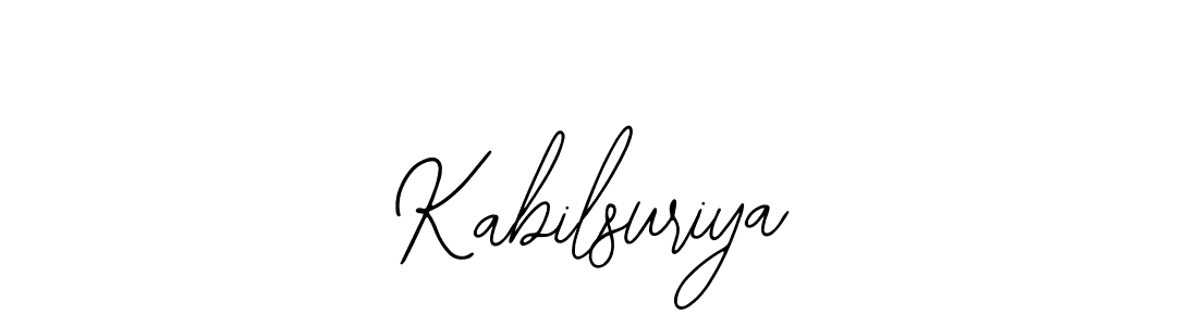 if you are searching for the best signature style for your name Kabilsuriya. so please give up your signature search. here we have designed multiple signature styles  using Bearetta-2O07w. Kabilsuriya signature style 12 images and pictures png