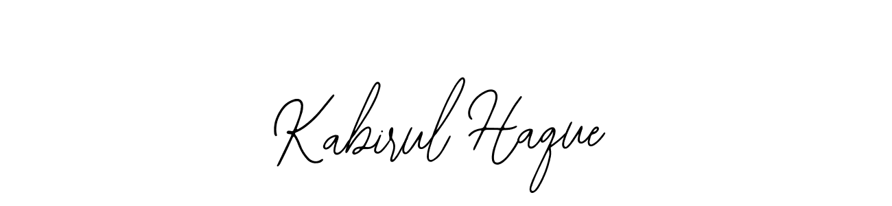 Design your own signature with our free online signature maker. With this signature software, you can create a handwritten (Bearetta-2O07w) signature for name Kabirul Haque. Kabirul Haque signature style 12 images and pictures png