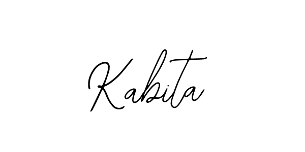 Use a signature maker to create a handwritten signature online. With this signature software, you can design (Bearetta-2O07w) your own signature for name Kabita. Kabita signature style 12 images and pictures png