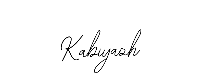 The best way (Bearetta-2O07w) to make a short signature is to pick only two or three words in your name. The name Kabiyazh include a total of six letters. For converting this name. Kabiyazh signature style 12 images and pictures png
