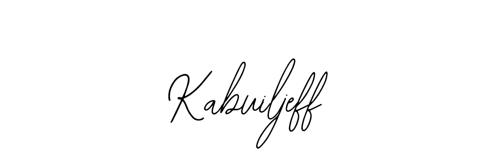 How to make Kabuiljeff signature? Bearetta-2O07w is a professional autograph style. Create handwritten signature for Kabuiljeff name. Kabuiljeff signature style 12 images and pictures png