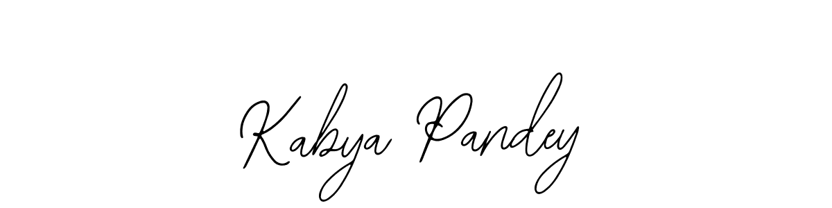 How to make Kabya Pandey signature? Bearetta-2O07w is a professional autograph style. Create handwritten signature for Kabya Pandey name. Kabya Pandey signature style 12 images and pictures png