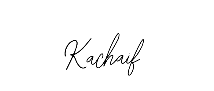 Use a signature maker to create a handwritten signature online. With this signature software, you can design (Bearetta-2O07w) your own signature for name Kachaif. Kachaif signature style 12 images and pictures png