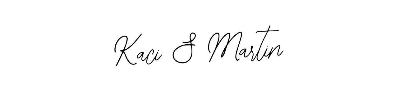 How to make Kaci S Martin name signature. Use Bearetta-2O07w style for creating short signs online. This is the latest handwritten sign. Kaci S Martin signature style 12 images and pictures png