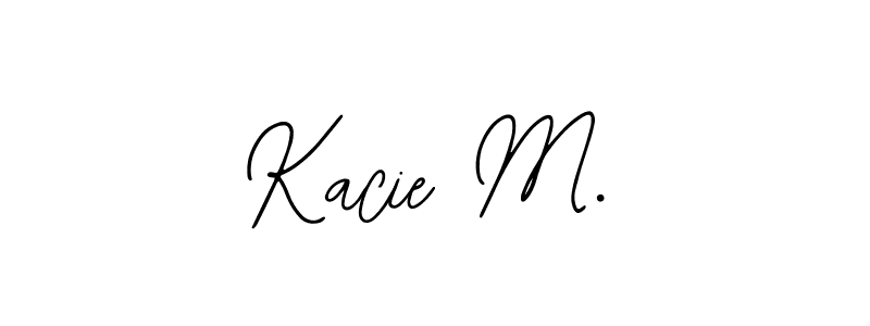 How to make Kacie M. name signature. Use Bearetta-2O07w style for creating short signs online. This is the latest handwritten sign. Kacie M. signature style 12 images and pictures png