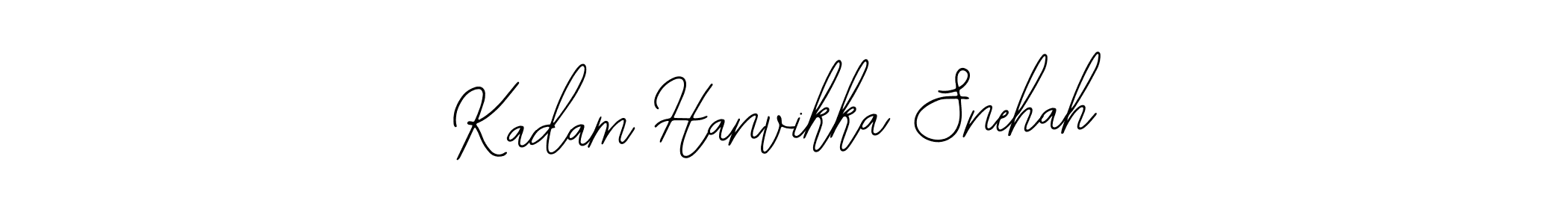 Use a signature maker to create a handwritten signature online. With this signature software, you can design (Bearetta-2O07w) your own signature for name Kadam Hanvikka Snehah. Kadam Hanvikka Snehah signature style 12 images and pictures png