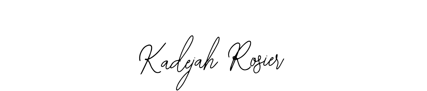 Bearetta-2O07w is a professional signature style that is perfect for those who want to add a touch of class to their signature. It is also a great choice for those who want to make their signature more unique. Get Kadejah Rosier name to fancy signature for free. Kadejah Rosier signature style 12 images and pictures png