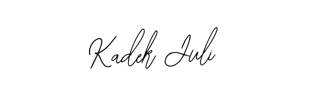 How to make Kadek Juli name signature. Use Bearetta-2O07w style for creating short signs online. This is the latest handwritten sign. Kadek Juli signature style 12 images and pictures png