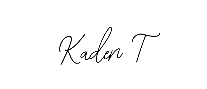 Also You can easily find your signature by using the search form. We will create Kaden T name handwritten signature images for you free of cost using Bearetta-2O07w sign style. Kaden T signature style 12 images and pictures png