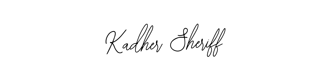 You can use this online signature creator to create a handwritten signature for the name Kadher Sheriff. This is the best online autograph maker. Kadher Sheriff signature style 12 images and pictures png