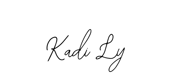 You should practise on your own different ways (Bearetta-2O07w) to write your name (Kadi Ly) in signature. don't let someone else do it for you. Kadi Ly signature style 12 images and pictures png