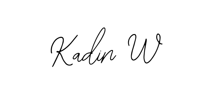 Also You can easily find your signature by using the search form. We will create Kadin W name handwritten signature images for you free of cost using Bearetta-2O07w sign style. Kadin W signature style 12 images and pictures png