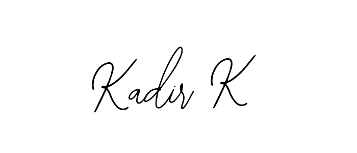 Create a beautiful signature design for name Kadir K. With this signature (Bearetta-2O07w) fonts, you can make a handwritten signature for free. Kadir K signature style 12 images and pictures png