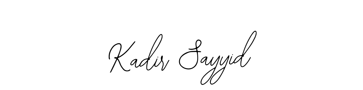 Use a signature maker to create a handwritten signature online. With this signature software, you can design (Bearetta-2O07w) your own signature for name Kadir Sayyid. Kadir Sayyid signature style 12 images and pictures png