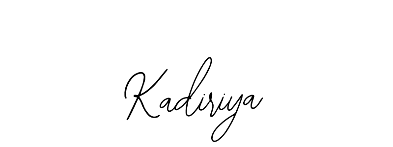 Make a beautiful signature design for name Kadiriya. With this signature (Bearetta-2O07w) style, you can create a handwritten signature for free. Kadiriya signature style 12 images and pictures png