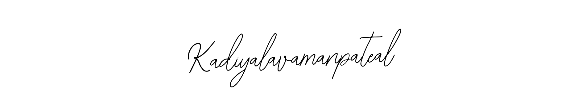 This is the best signature style for the Kadiyalavamanpateal name. Also you like these signature font (Bearetta-2O07w). Mix name signature. Kadiyalavamanpateal signature style 12 images and pictures png