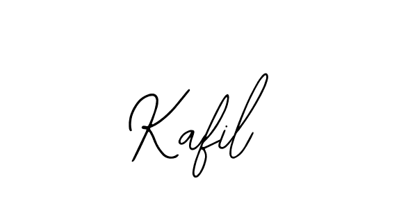 How to make Kafil  name signature. Use Bearetta-2O07w style for creating short signs online. This is the latest handwritten sign. Kafil  signature style 12 images and pictures png