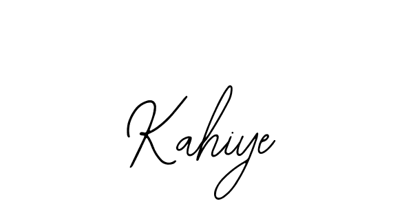 How to make Kahiye name signature. Use Bearetta-2O07w style for creating short signs online. This is the latest handwritten sign. Kahiye signature style 12 images and pictures png