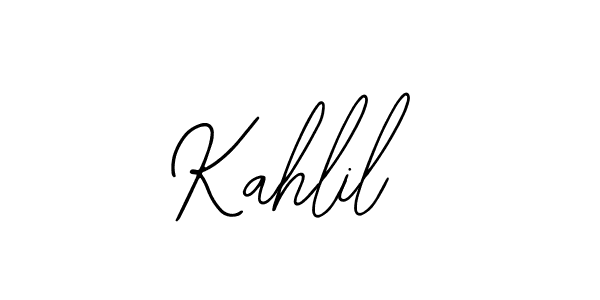 Also You can easily find your signature by using the search form. We will create Kahlil name handwritten signature images for you free of cost using Bearetta-2O07w sign style. Kahlil signature style 12 images and pictures png