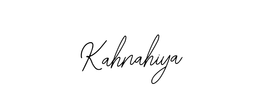How to make Kahnahiya name signature. Use Bearetta-2O07w style for creating short signs online. This is the latest handwritten sign. Kahnahiya signature style 12 images and pictures png