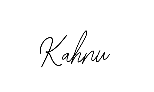How to make Kahnu signature? Bearetta-2O07w is a professional autograph style. Create handwritten signature for Kahnu name. Kahnu signature style 12 images and pictures png