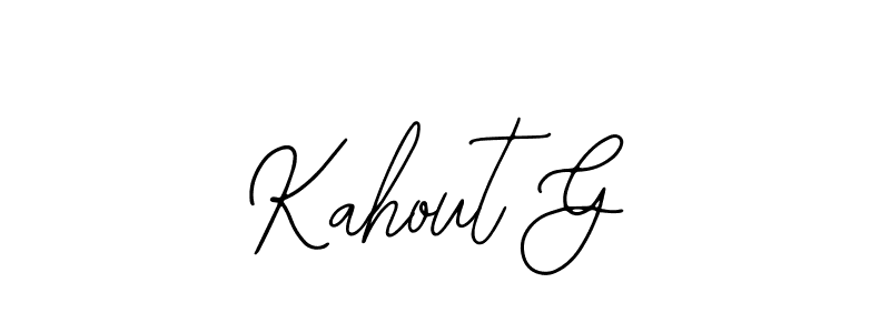 Bearetta-2O07w is a professional signature style that is perfect for those who want to add a touch of class to their signature. It is also a great choice for those who want to make their signature more unique. Get Kahout G name to fancy signature for free. Kahout G signature style 12 images and pictures png
