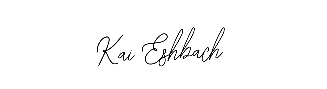 Use a signature maker to create a handwritten signature online. With this signature software, you can design (Bearetta-2O07w) your own signature for name Kai Eshbach. Kai Eshbach signature style 12 images and pictures png