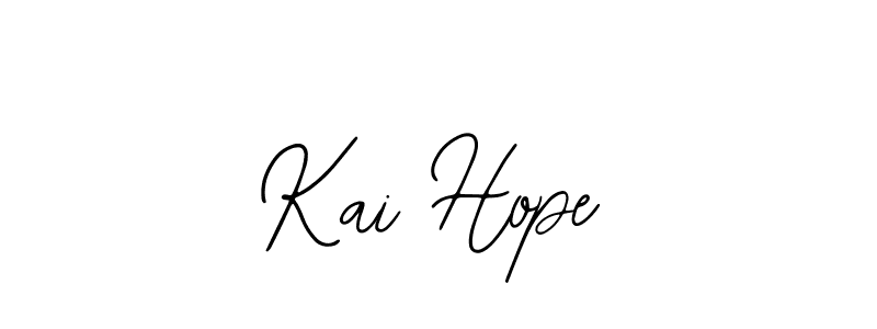 How to make Kai Hope name signature. Use Bearetta-2O07w style for creating short signs online. This is the latest handwritten sign. Kai Hope signature style 12 images and pictures png