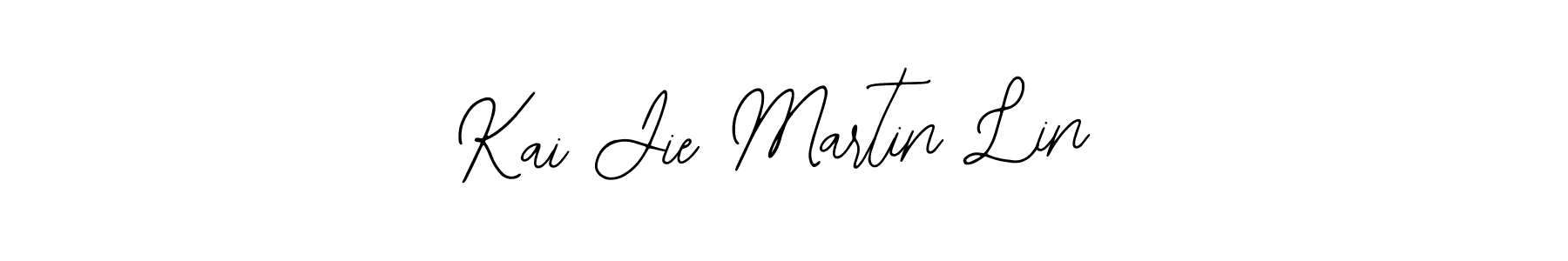 You should practise on your own different ways (Bearetta-2O07w) to write your name (Kai Jie Martin Lin) in signature. don't let someone else do it for you. Kai Jie Martin Lin signature style 12 images and pictures png