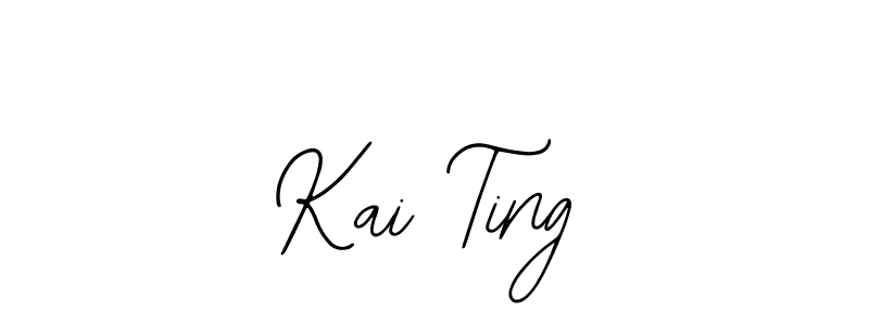 How to make Kai Ting name signature. Use Bearetta-2O07w style for creating short signs online. This is the latest handwritten sign. Kai Ting signature style 12 images and pictures png