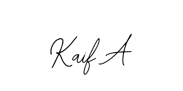 The best way (Bearetta-2O07w) to make a short signature is to pick only two or three words in your name. The name Kaif A include a total of six letters. For converting this name. Kaif A signature style 12 images and pictures png