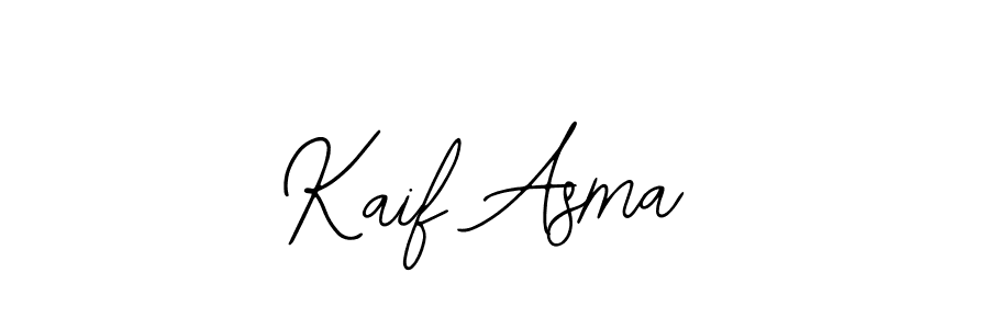 Also we have Kaif Asma name is the best signature style. Create professional handwritten signature collection using Bearetta-2O07w autograph style. Kaif Asma signature style 12 images and pictures png