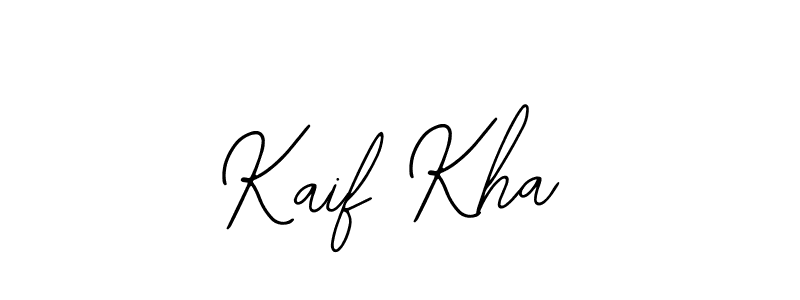 Use a signature maker to create a handwritten signature online. With this signature software, you can design (Bearetta-2O07w) your own signature for name Kaif Kha. Kaif Kha signature style 12 images and pictures png