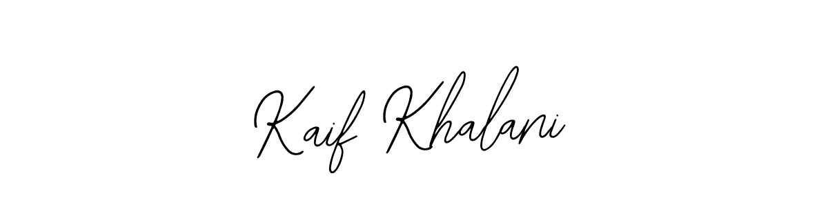 Similarly Bearetta-2O07w is the best handwritten signature design. Signature creator online .You can use it as an online autograph creator for name Kaif Khalani. Kaif Khalani signature style 12 images and pictures png